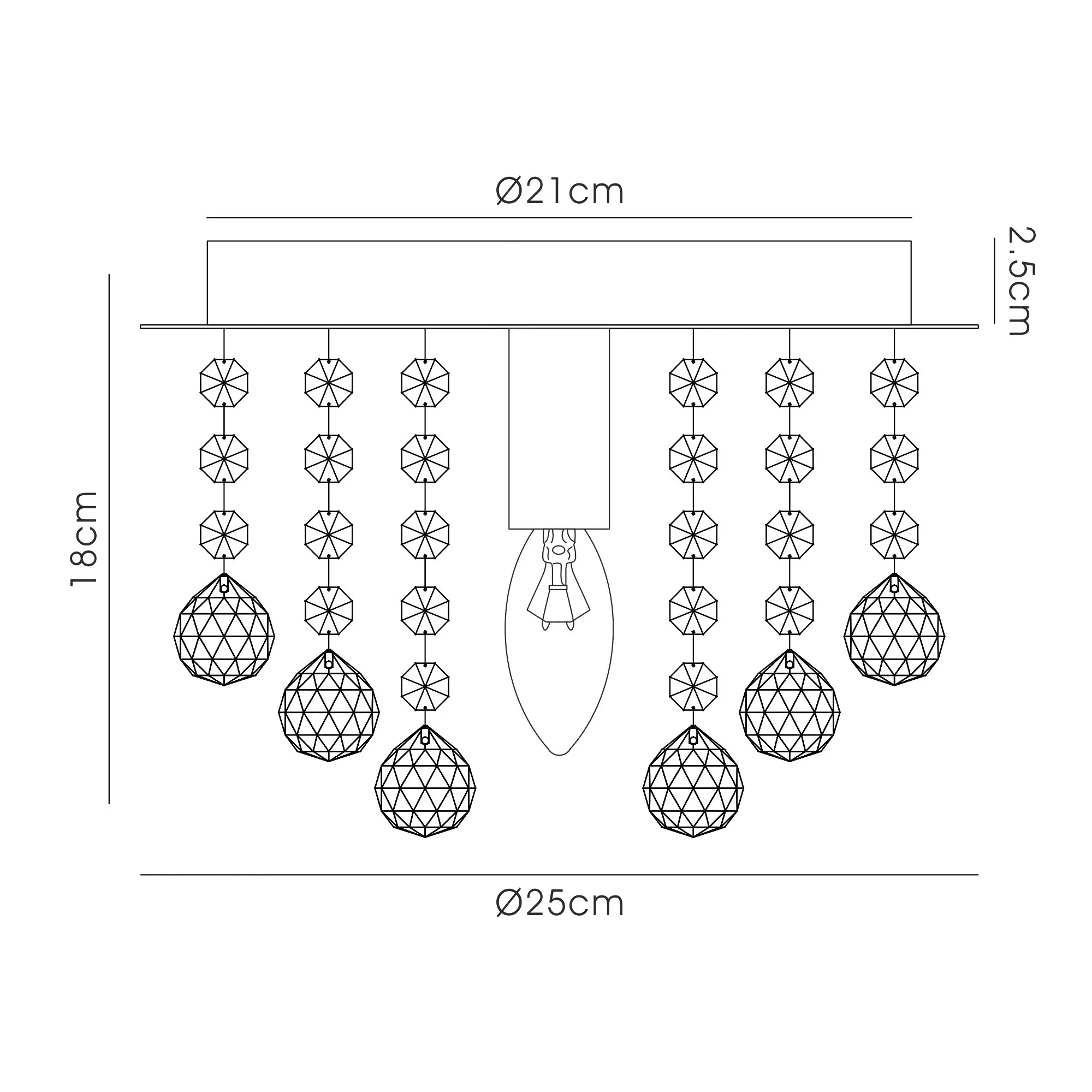 Acton Crystal Ceiling Lights Deco Flush Crystal Fittings Acton Crystal Ceiling Lights Deco Flush Crystal Fittings